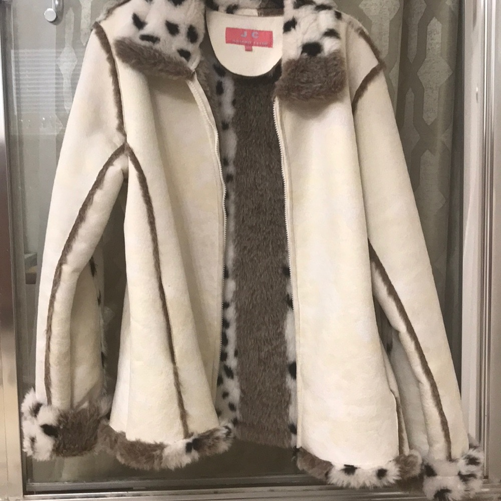 Juliana Celine multi fur coat